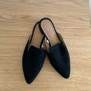 Women's Faux Suede Pointed Toe Mule, A New Day by Target size 7